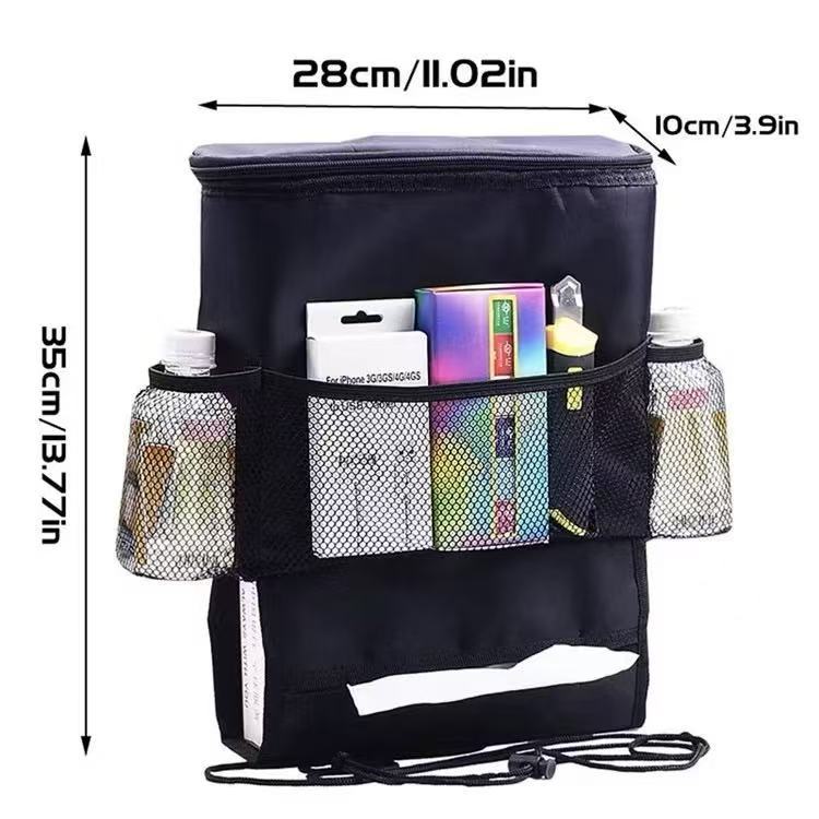 Organizador Portátil para Banco de Carro com Cooler Térmico e Porta-Treco Multiuso – Royal Kar
