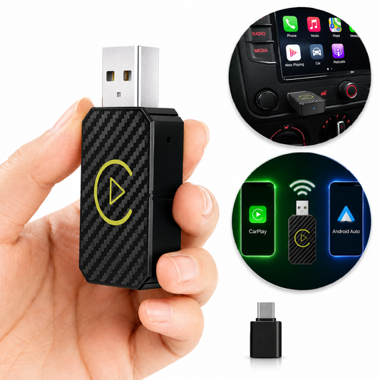 Adaptador Wireless CarPlay e Android Auto Sem Fio 2 em 1 para Carro – Royal Kar