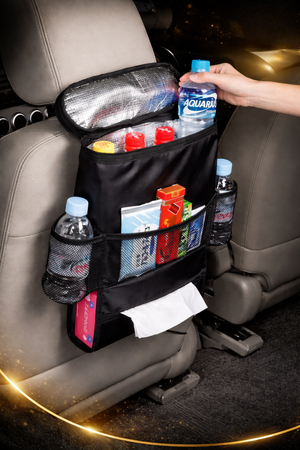 Organizador Portátil para Banco de Carro com Cooler Térmico e Porta-Treco Multiuso – Royal Kar
