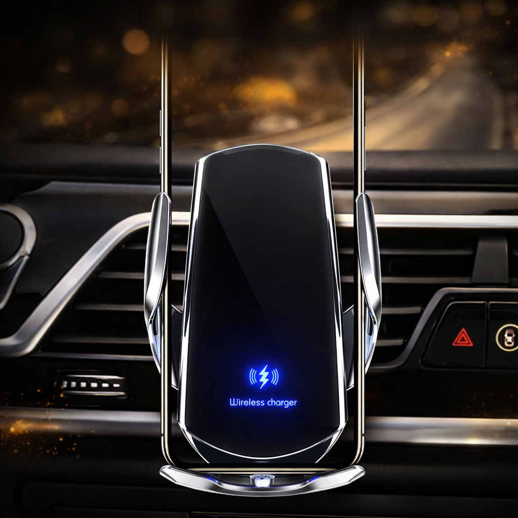 Suporte Veicular com Carregamento Sem Fio por Indução Universal – Royal Kar