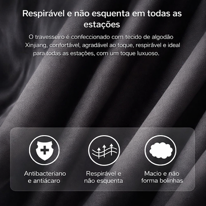 Kit Almofada Ortopédica de Cabeça e Lombar em Espuma de Memória para Carro – Royal Kar