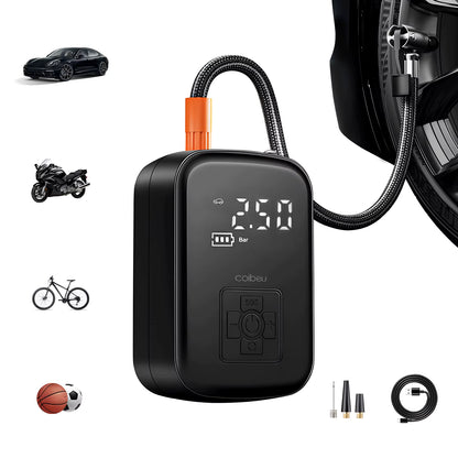 Compressor de Ar Portátil Digital com LED e SOS