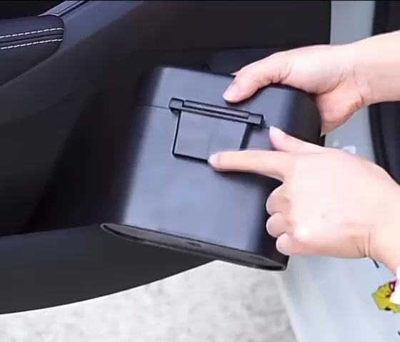 Lixeira Automotiva com Tampa Compacta Universal para Carro – Royal Kar