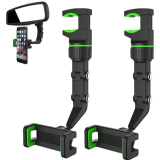 Suporte de Celular para Retrovisor 360° Ajustável Universal – Direção Segura e Prática – Royal Kar