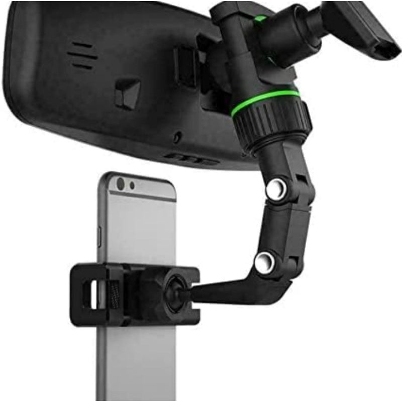 Suporte de Celular para Retrovisor 360° Ajustável Universal – Direção Segura e Prática – Royal Kar