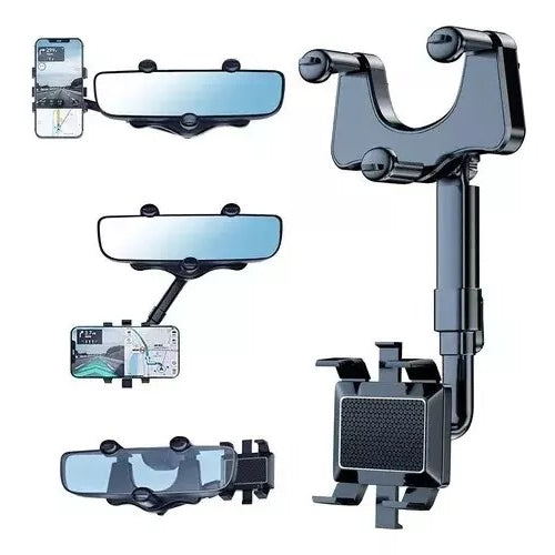 Suporte de Celular para Retrovisor com Giro 360° Ajustável e Seguro – Royal Kar