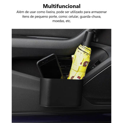 Lixeira Automotiva com Tampa Compacta Universal para Carro – Royal Kar