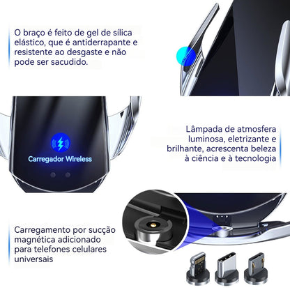 Suporte Veicular com Carregamento Sem Fio por Indução Universal – Royal Kar