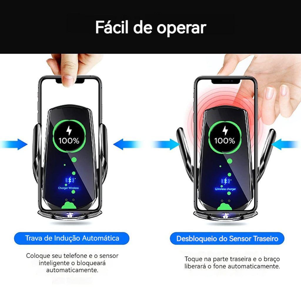 Suporte Veicular com Carregamento Sem Fio por Indução Universal – Royal Kar