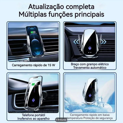 Suporte Veicular com Carregamento Sem Fio por Indução Universal – Royal Kar