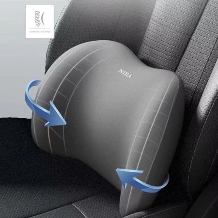 Kit Almofada Ortopédica de Cabeça e Lombar em Espuma de Memória para Carro – Royal Kar