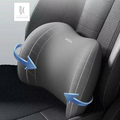Kit Almofada Ortopédica de Cabeça e Lombar em Espuma de Memória para Carro – Royal Kar