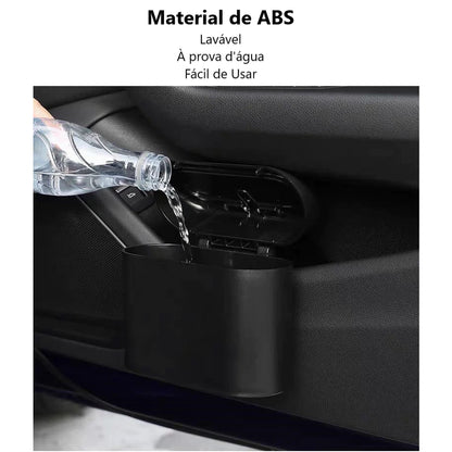 Lixeira Automotiva com Tampa Compacta Universal para Carro – Royal Kar