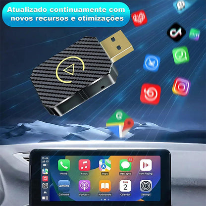 Adaptador Wireless CarPlay e Android Auto Sem Fio 2 em 1 para Carro – Royal Kar